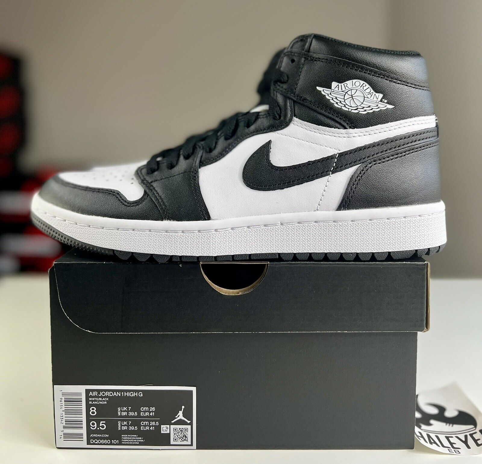 NEW Nike Air Jordan 1 High Golf Black 