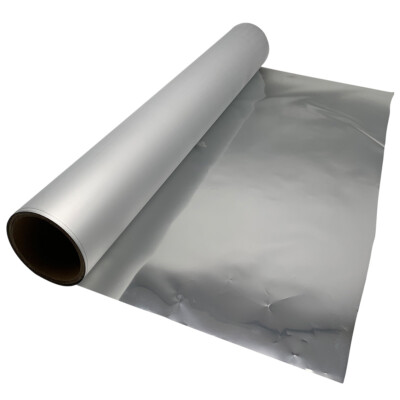 11.8in x 328ft DTF Gold Foil Film Silver  Film Roll Cold Peel 2.95in Core