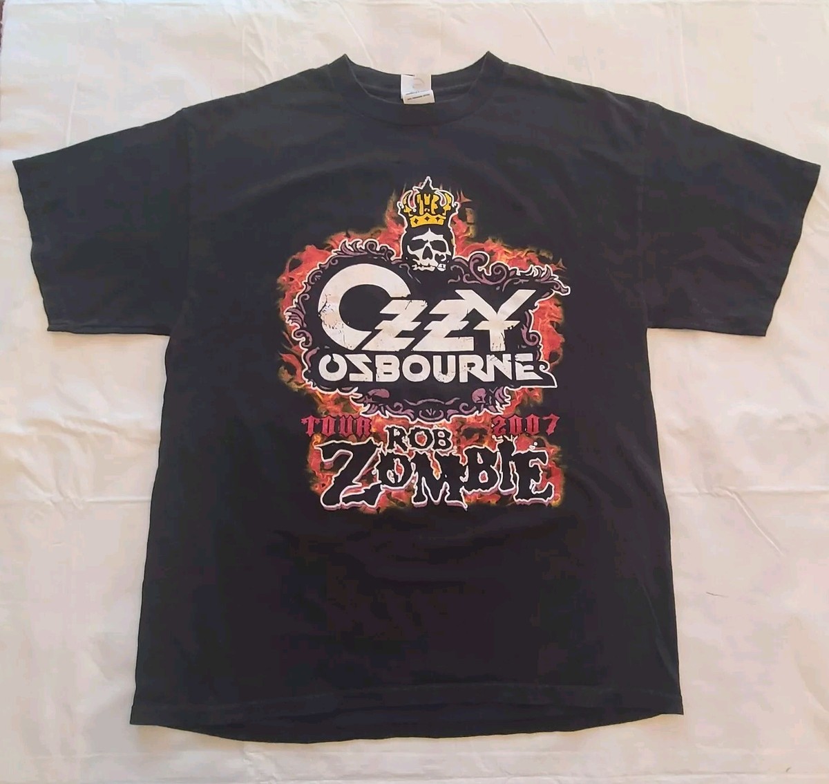 OZZY OSBORNE ROB ZOMBIE バンド Tシャツ Ozzy Osbourne Rob Zombie concert shirt. the Merry Mayhem