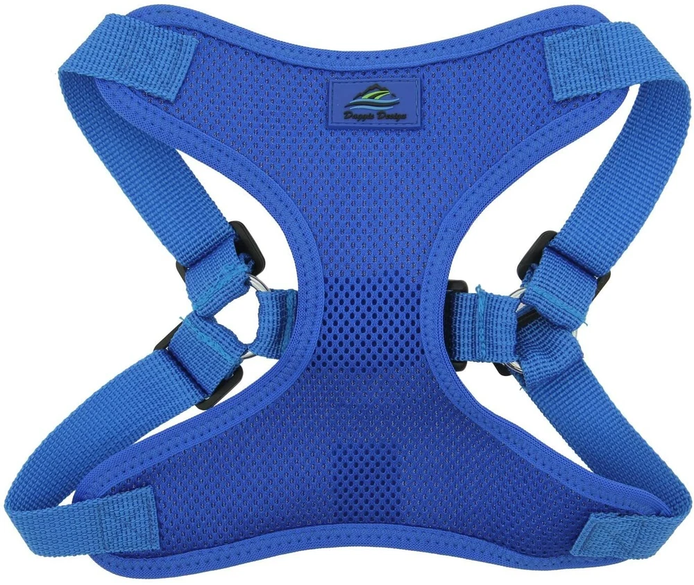 Dog Harness Adjustable Control, Soft Choke-Free Mesh Vest -Cobalt Blue (XS)