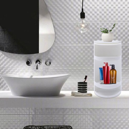 Estante de esquina de baño estante de almacenamiento de cosméticos gabinete estante de almacenamiento impermeable - Imagen 19 de 24