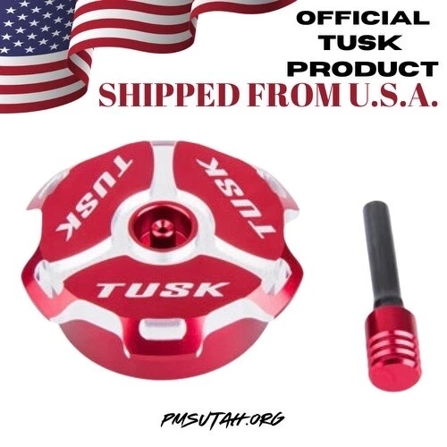 Tapa de gasolina Tusk 2017-2020 Honda CRF450R CRF 450R tapa del tanque de gasolina rojo aluminio  Foto 2 de 3