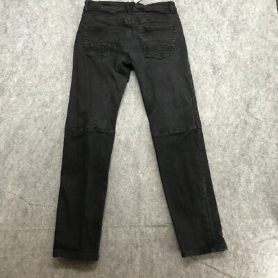 Stitches & Rivets Jeans Mens Size 32 x 32 Black Skinny Stretch