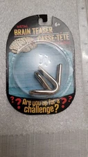 METAL BRAIN TEASER CASSE-TETE EN METAL Age 6+ Challenge Game NEW