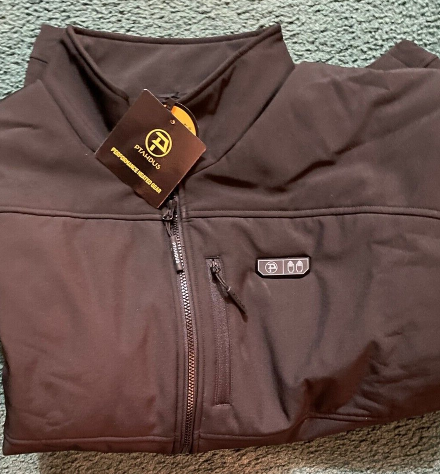 Ptahdus Heated Jacket Soft Shell w/ Hand Warmer W/ 7.4V Battery Pack SIZE XXXL eBay