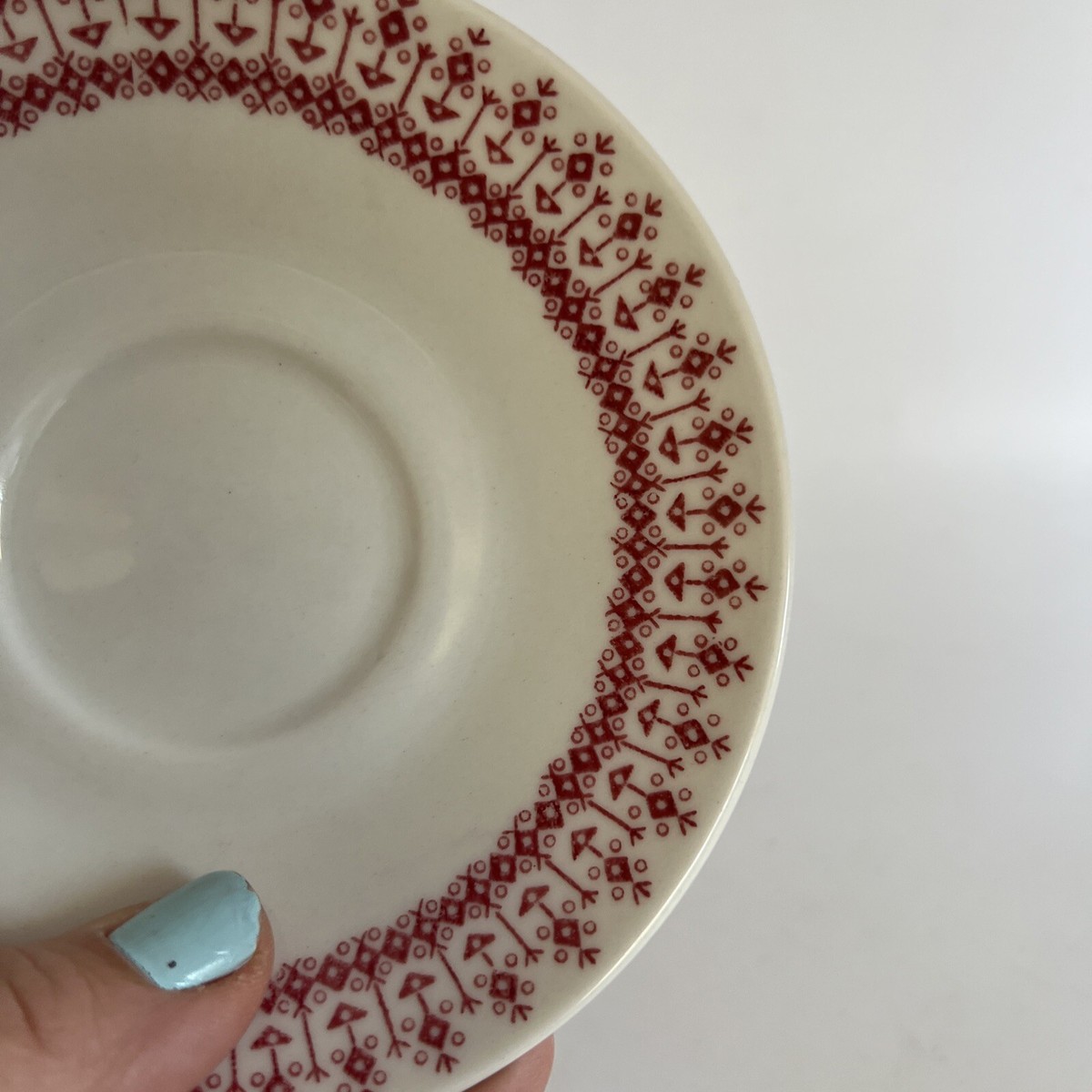 Upsala Ekeby Gefle Stramal J - 5.25” Saucer Sweden Beautiful