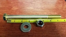 5/8 x 7.5" Mini Bike / Chopper Axle Complete Washer & Nut Assembly