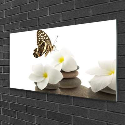 Tulup Tableau murale Impression sous verre 125x50 Abstrait