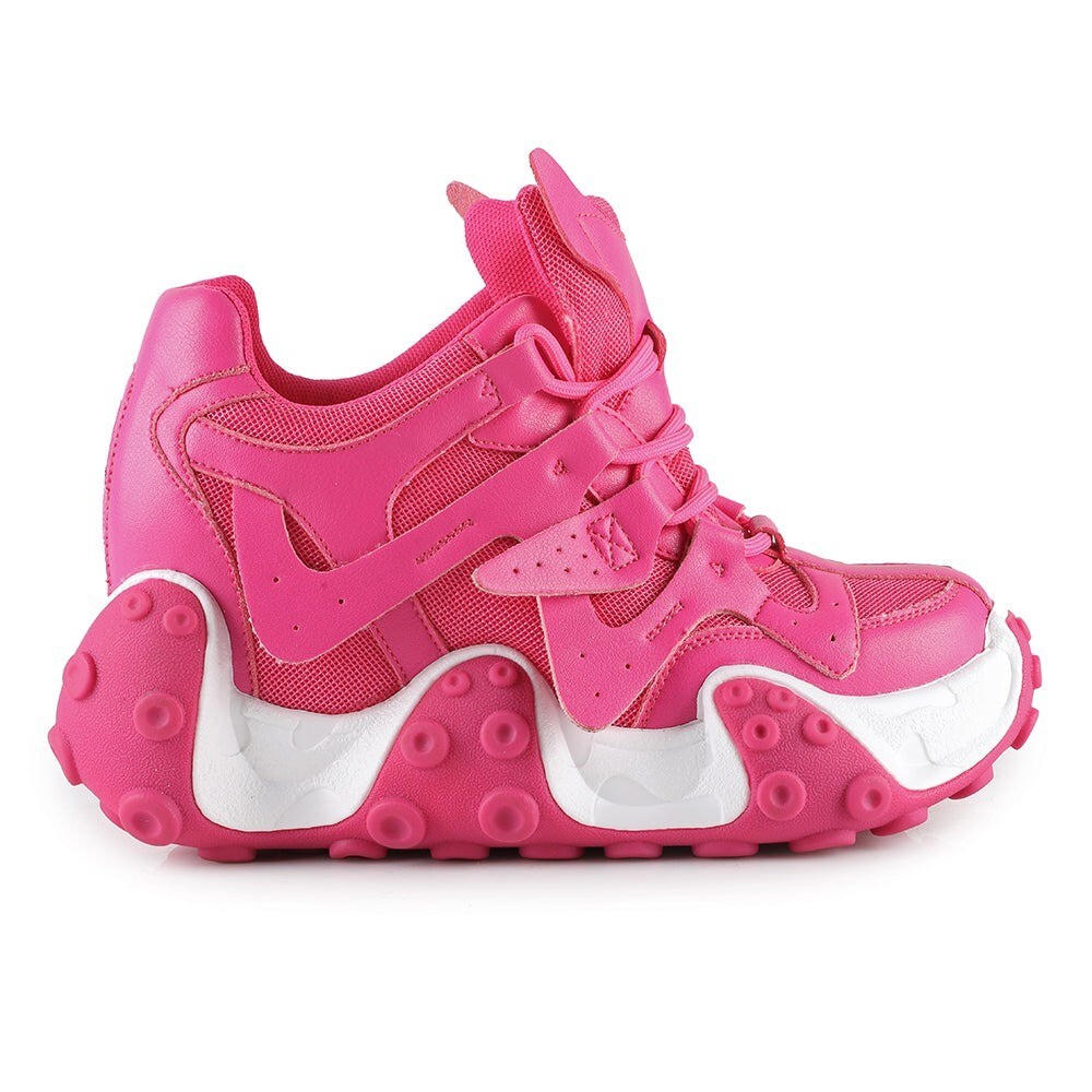 Anthony Wang Hot Pink Tentacle Hidden Wedge Platform Womens