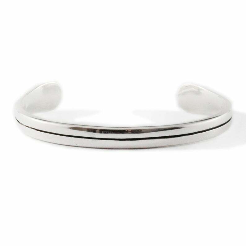Dapper Men's Cuffs & Bangles 925 Sterling Silver Bracelets
