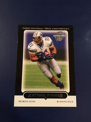 2005 Topps # 41 ARTOSE PINNER Black SP Detroit Lions Nice Look !
