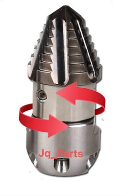 1/2'' Sewer Jetter Rotating Nozzle 12GPM @ 3000PSI Assembled By JQ parts Mfg.