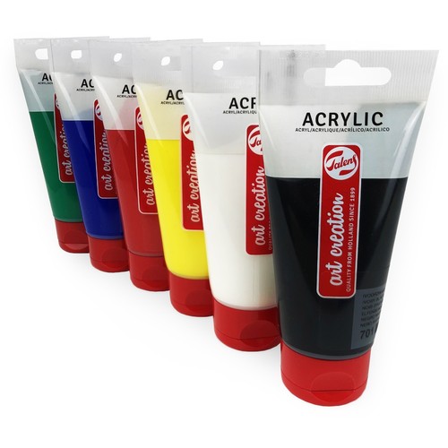Royal Talens - Creación de Arte - Juego de Pintura Acrílica - 6 Tubos de 75 ml - 6 Colores - Imagen 2 de 3