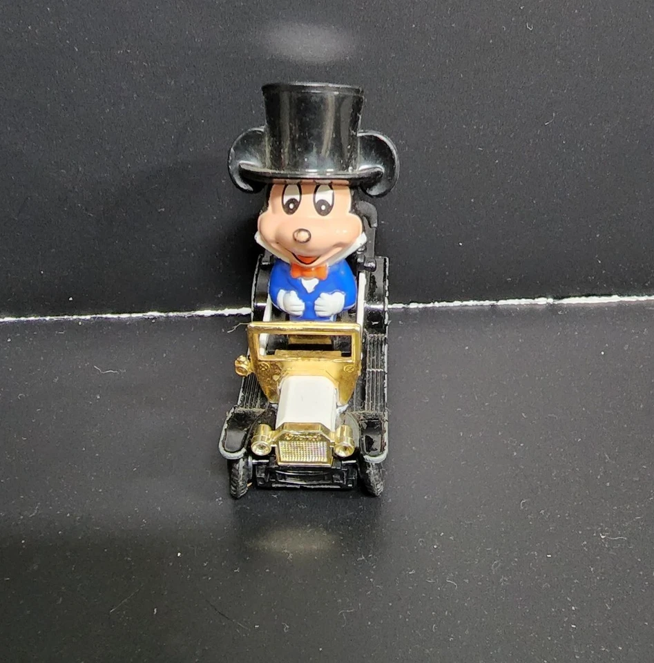 Mickey Mouse 1970 Tomy Diecast Model T Car Walt Disney Vintage Cartoon  - Image 2 of 4