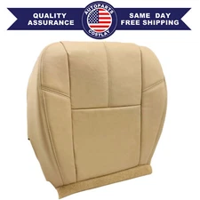 Driver Bottom Leather Seat Cover Fits For 2007-2014 Chevy Silverado Tan cashmere