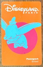 DISNEYLAND PARIS PASSEPORT DISNEY DUMBO TICKET SCHEDA PHONECARD CARD TÉLÉCARTE