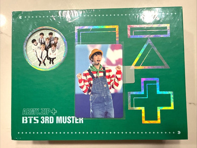 US Seller BTS 3rd Muster DVD Full Set 3 Disc Official Limited with JIN Photocard