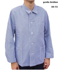 Fleischerjacke langarm - große Größen Fleischerhemd Fleischerbluse Metzgerjacke 