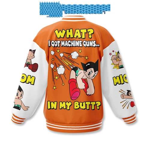Astro Boy Machine Gun Baseball Jacket