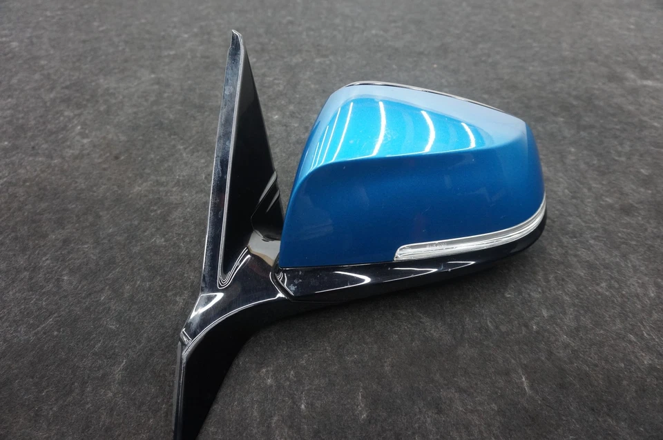 Conjunto de espejo retrovisor puerta conductor izquierdo azul OEM 51167268633 BMW M2 F87 2016-21 Foto 4 de 4