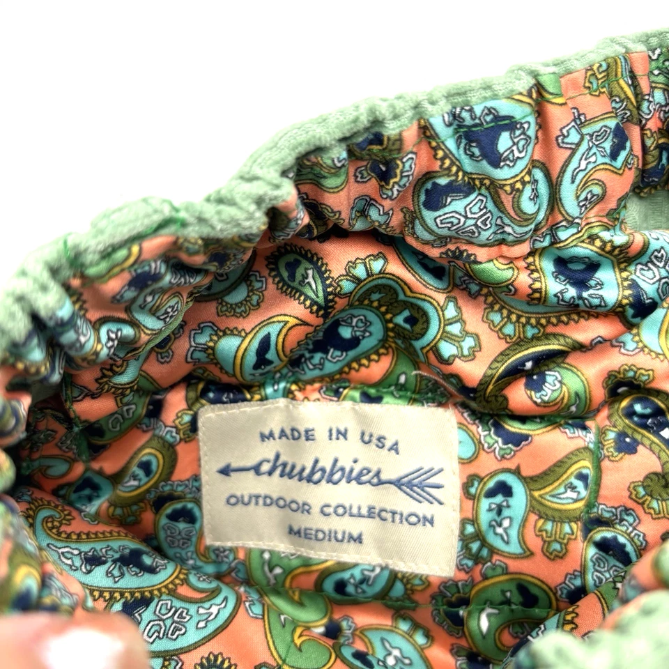 Pantalones Cortos Chubbies Colección Exterior Verde Menta Pana Seda Forrados Gamuza Bolsillo M Foto 2 de 4