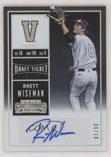 2015 Contenders College Draft Ticket 7/99 Rhett Wiseman (Fielding) #37 Auto 5up