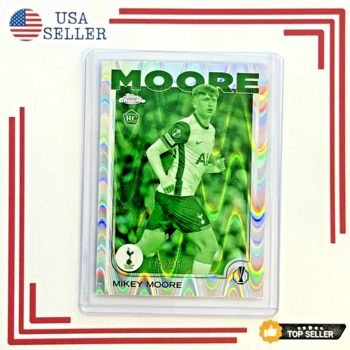 2024-25 Topps Chrome #199 MIKEY MOORE Night Vision Raywave Refractor /225 Rc