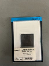 Legrand adorne 1 Gang Wall Plate White AWP1G2WHW10