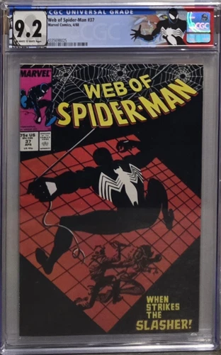 Web Of Spider-Man #37 CGC 9.2 Graded Comic Book  CUSTOM LABEL  Marvel Comics
