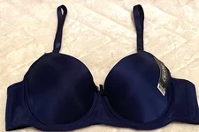 Mamia Lingerie Dark Navy color Pushup Subtle lift Lightly lined Bra sz. 38B