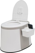 VINGLI Portable Toilet, Commode with 5 Gallon Bucket Inner, Lightweight Camping