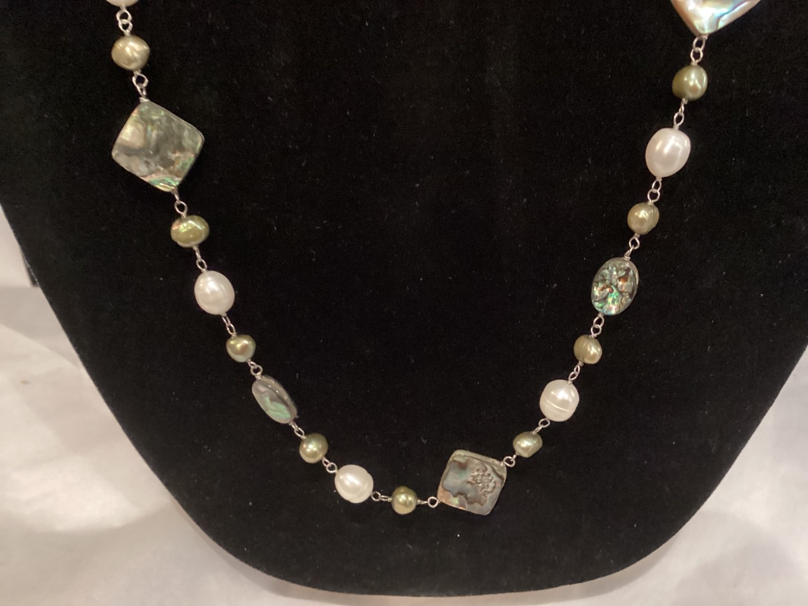 AUTHENTIC SIGNED CGI STERLING SILVER, CULTURED PE… - image 4