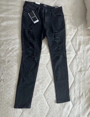 Jack & Jones Liam Original Skinny Fit Herren Jeans W29/L32 Schwarz