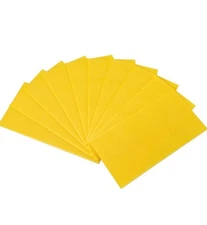 Yellow Beehive Wax Coated Foundation SheetWaxed Foundation Sheet 8-1/2-Inch