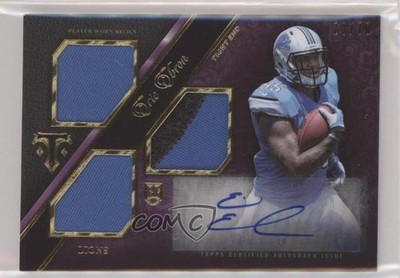 2014 Topps Triple Threads Rookie Purple /70 Eric Ebron #118 Rookie Auto RC 0j7y