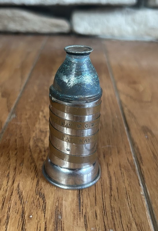 RARE 1886 ACTINA QUACK MEDICAL DEVICE "ELECTRIC POCKET BATTERY" DEVICE