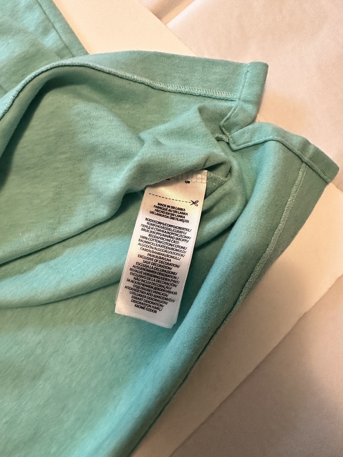 Polo Ralph Lauren camicia manica corta verde L pony uomo schiuma di mare