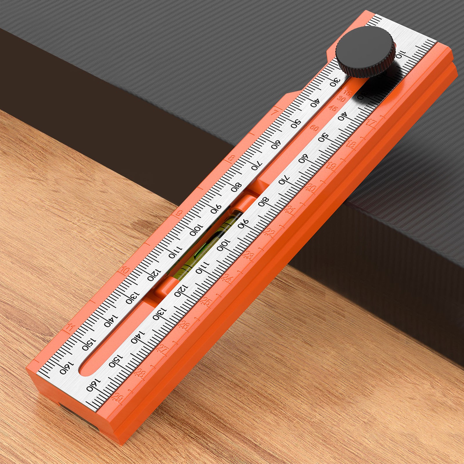 Adjustable Marking Protractor Multi Angle Ruler Depth Measuring Level Gauge Tool