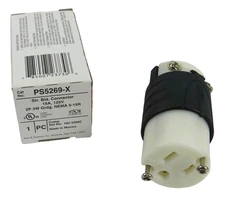 Pass & Seymour Legrand PS5269-X Straight Blade Connector 15A 125V 3W Grounding