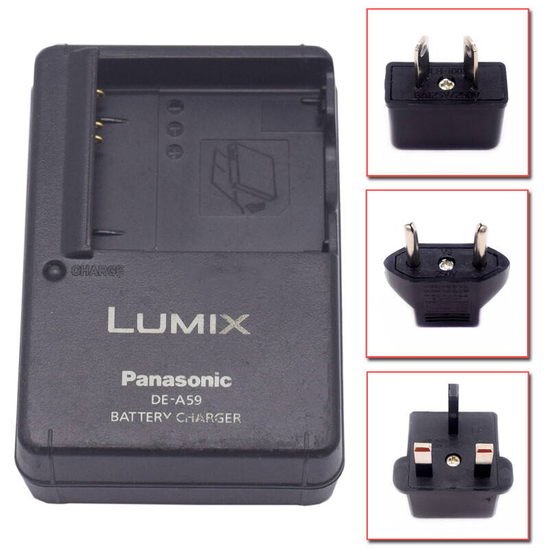 Batteria + Caricabatterie Per Panasonic Lumix DMC-FS3 FS5 FS20 FX30 FX33 CGA-S008