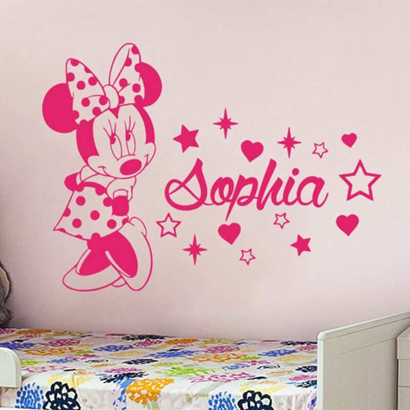  Calcomanía de pared personalizada con nombre de