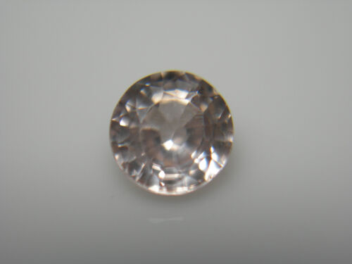 0.70ct rare Natural Zircon gem Pale Peachy Pink Tanzania Gemstone round - Picture 1 of 8
