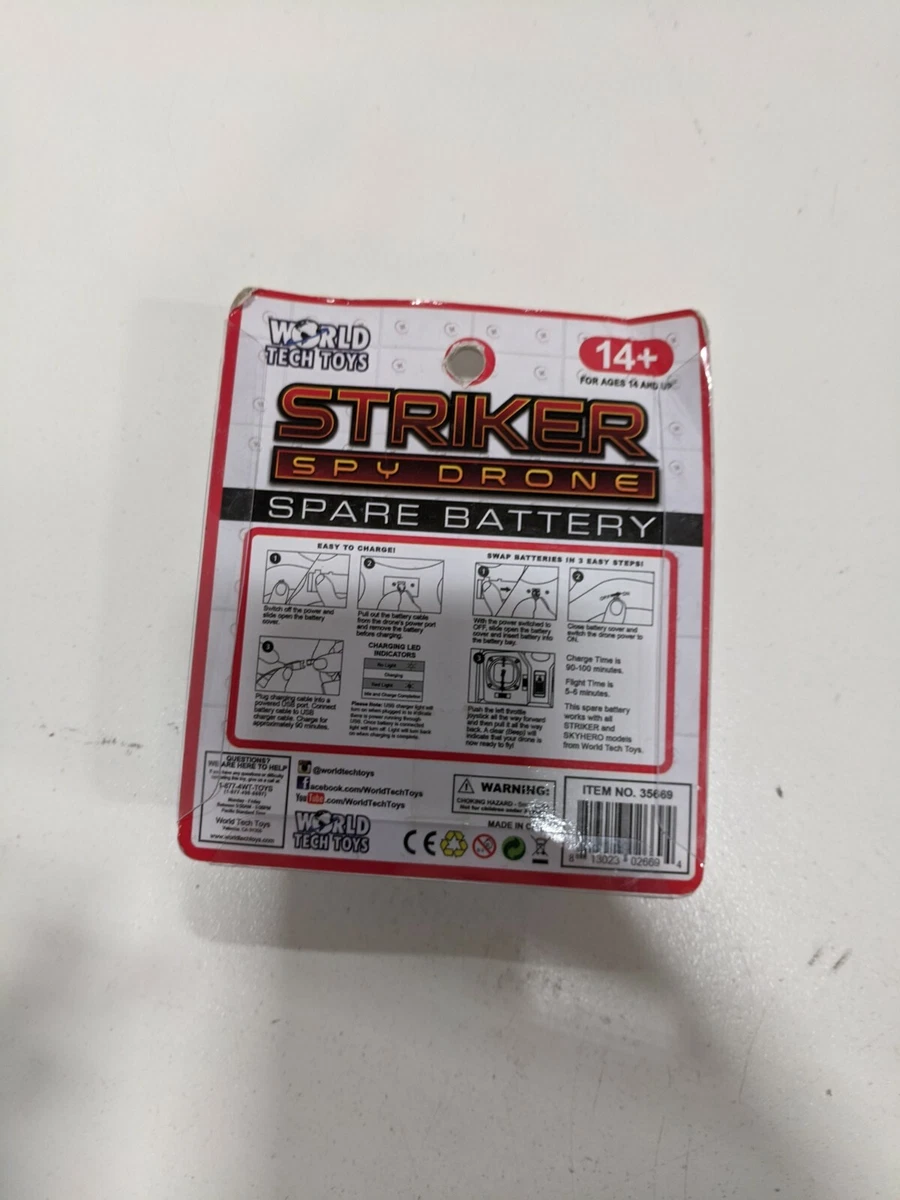 Striker spy drone battery World Tech Toys Rechargable 3.7v 500mAh