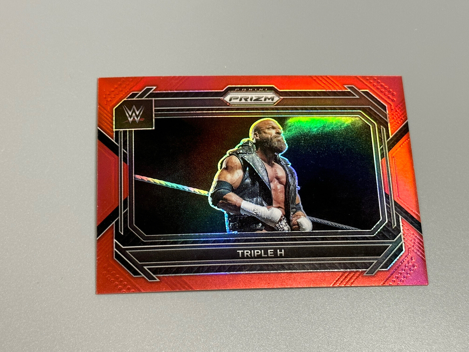 Triple H 2023 Panini Prizm WWE Wrestling /299 Red Prizm #71
