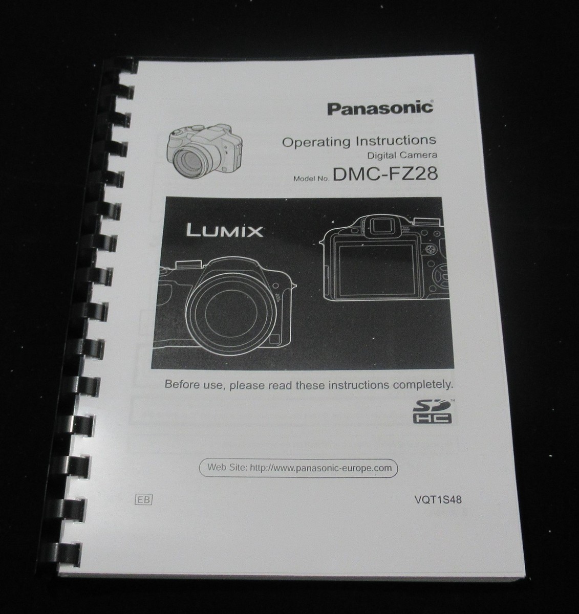 PANASONIC LUMIX DMC FZ28 USER MANUAL GUIDE INSTRUCTIONS