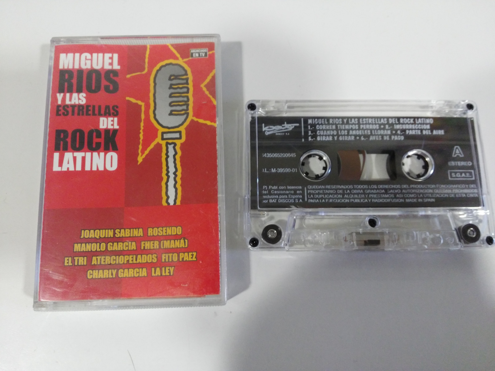 MIGUEL RIOS Y Las Estrellas Del Rock Latino 2001 - Cinta Tape Cassette - 2T