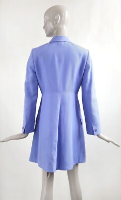 Gianni Versace Couture Vintage Spring 1997 Periwinkle Purple Silk