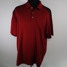 Nike Golf Polo Shirt Mens XL Fit Dry Performance Red Short Sleeve