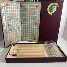 1948 Rare Vintage Scrabble Board Game Selchow & Righter Co. *Complete*