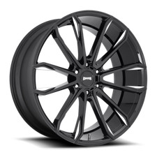 24 Inch Black Wheels Rims Cadillac Escalade Chevy Suburban Dub Clout 6 Lug S252